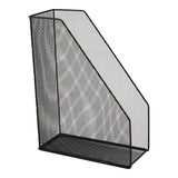 Document tray, vertical, 100x250x320 mm, metal, black