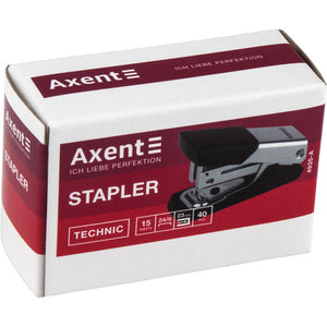 Heftgerät Nr. 24/6 Axent Technic 4935-A, Metall, 15 Blatt, chrom