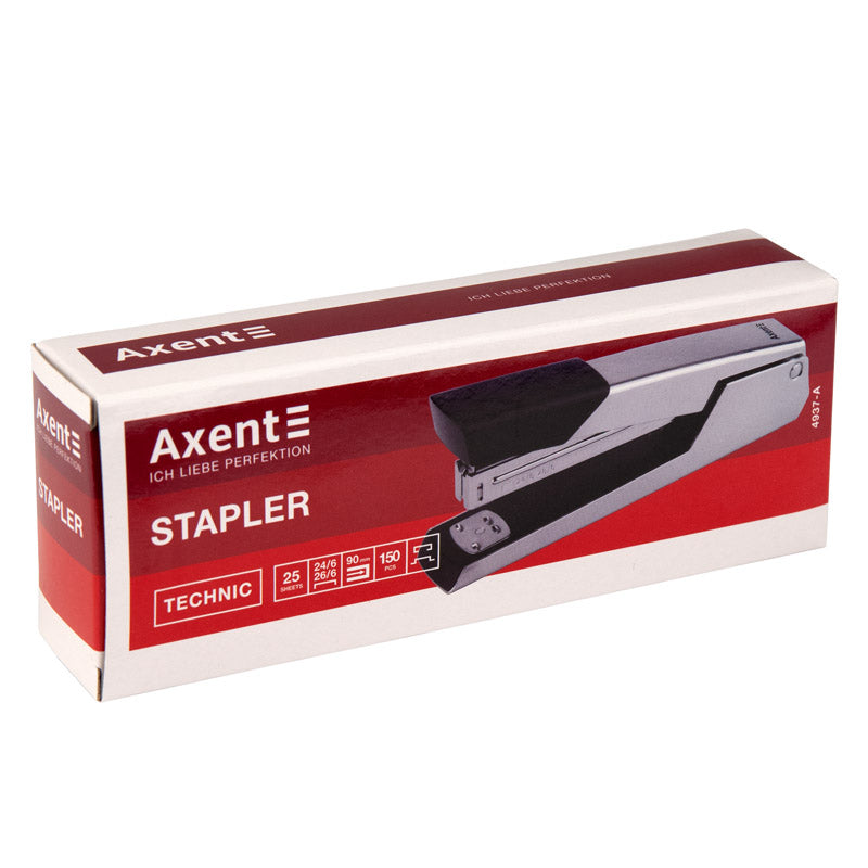 Heftgerät Nr. 24/6 Axent Technic 4937-A, Metall, 25 Blatt, chrom