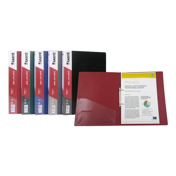 2-rings folder Axent 1207-02-A, 25 mm, blue