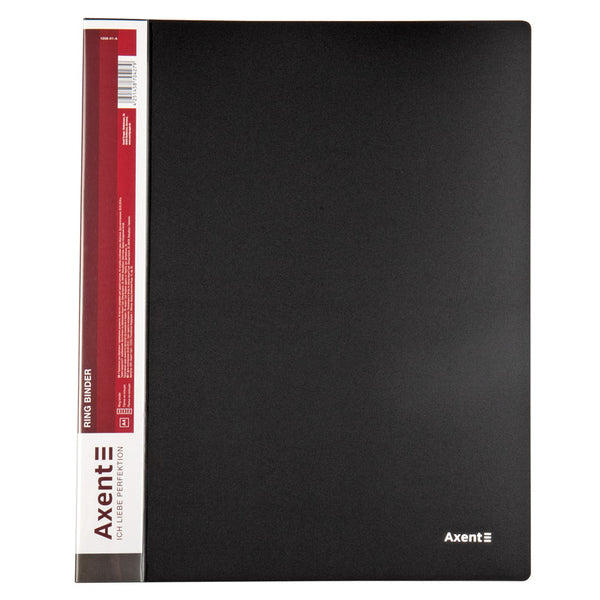 4-rings folder Axent 1208-01-A, 35 mm, black