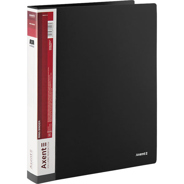 4-rings folder Axent 1208-01-A, 35 mm, black