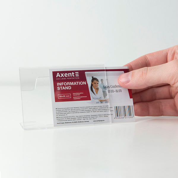 Information stand Axent 4535-A, 88*59 mm, horizontal