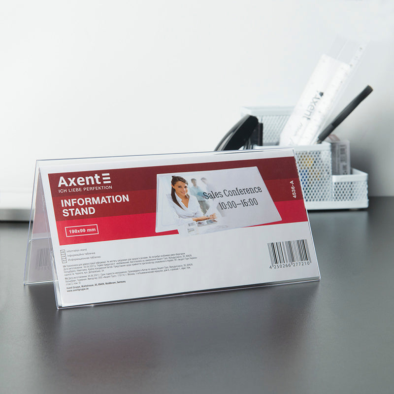 Kartenständer Axent 4536-A, 198x99 mm, horizontal