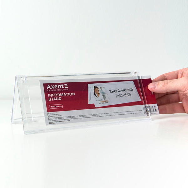 Kartenständer Axent 4538-A, 199x70 mm, horizontal