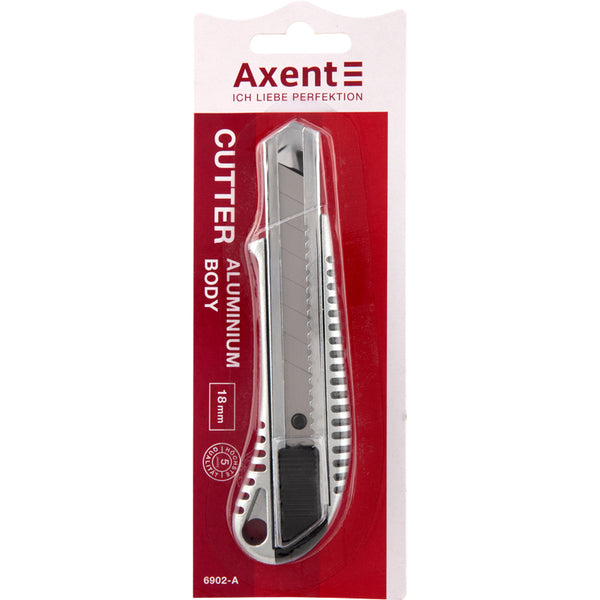 Schreibwarenmesser Axent 6902-A, Metall (Al), 18 mm