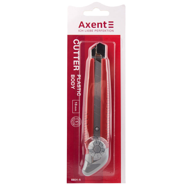 Cutter Axent 6604-A, metal runners, blade 18mm
