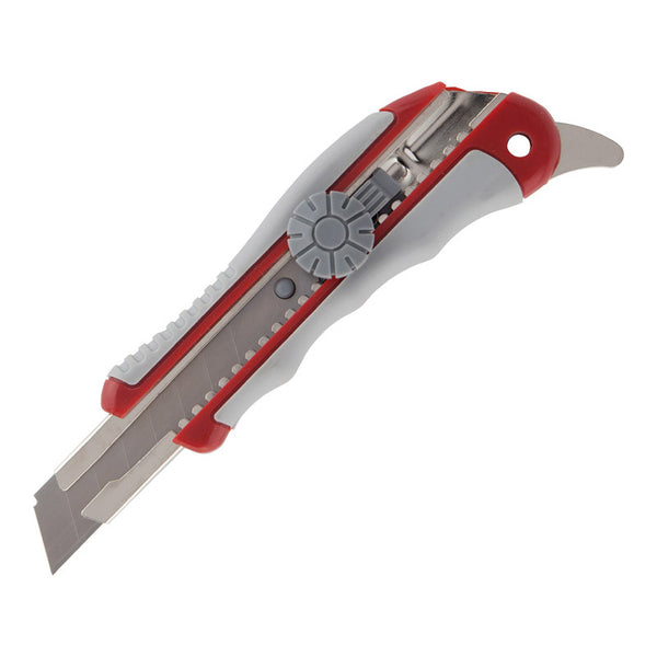 Schreibwarenmesser Axent 6705-A, mit metallenen Führungsschienen, gummierte Einsätze,  18 mm