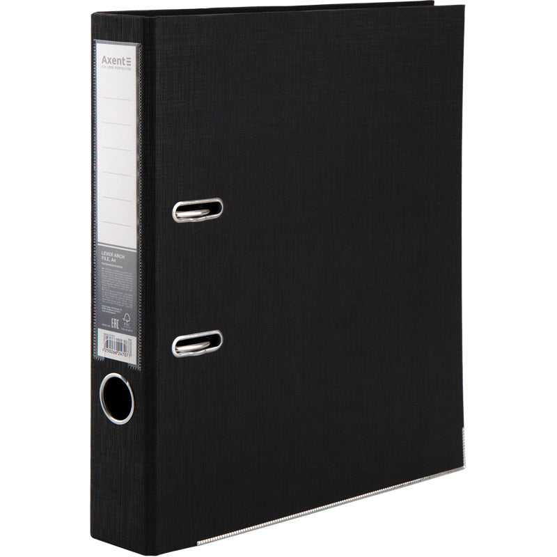 Ordner Axent Prestige+ 1721-01C-A beidseitige, A4, 50 mm, montiert, schwarz