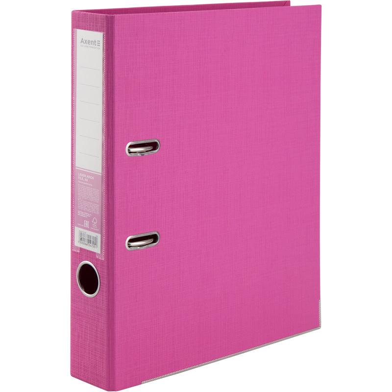 Ordner Axent Prestige+ 1721-10C-A, beidseitige, A4, 50 mm, montiert, rosa