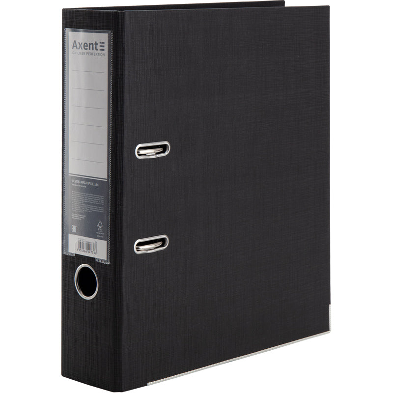 Ordner Axent Prestige+ 1722-01C-A, beidseitige, A4, 75 mm, montiert, schwarz