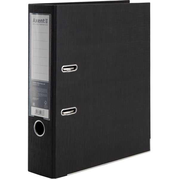 Ordner Axent Prestige+ 1722-01C-A, beidseitige, A4, 75 mm, montiert, schwarz