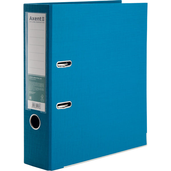 Ordner Axent Prestige+ 1722-31C-A, beidseitige, A4, 75 mm, sortiert, dunkel türkis