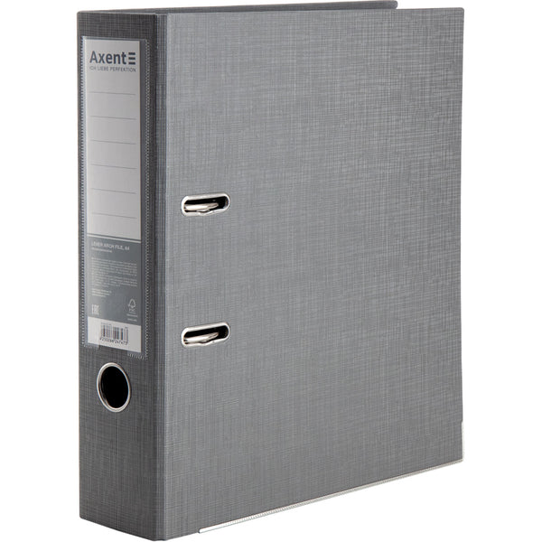 Ordner Axent Prestige+ 1722-34C-A, beidseitige, A4, 75 mm, montiert, silber