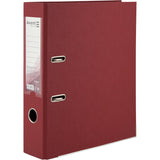 Lever-arch file Delta, 7,5 cm, double-sided, assembled, bordo