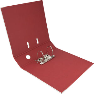 Lever-arch file Delta, 7,5 cm, double-sided, assembled, bordo
