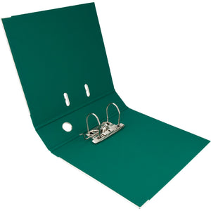 Lever-arch file Delta, 7,5 cm, double-sided, assembled, dark green
