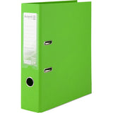 Lever-arch file Delta, 7,5 cm, double-sided, assembled, light green