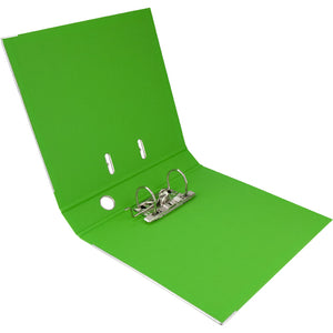 Lever-arch file Delta, 7,5 cm, double-sided, assembled, light green