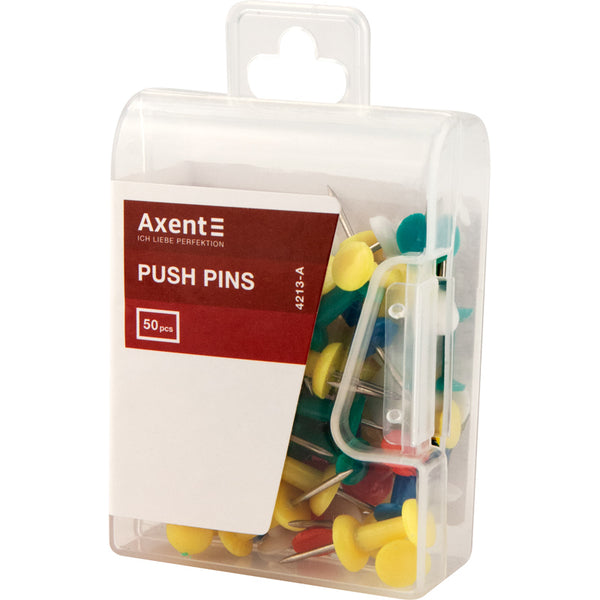 Pinnadeln Axent 4213-A, 50 Stück, farbige