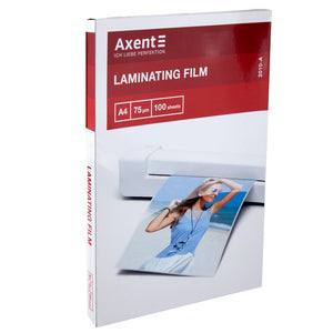 Laminierfolie Axent 2010-A, 75 µm, A4, 216x303 mm, 100 Stück