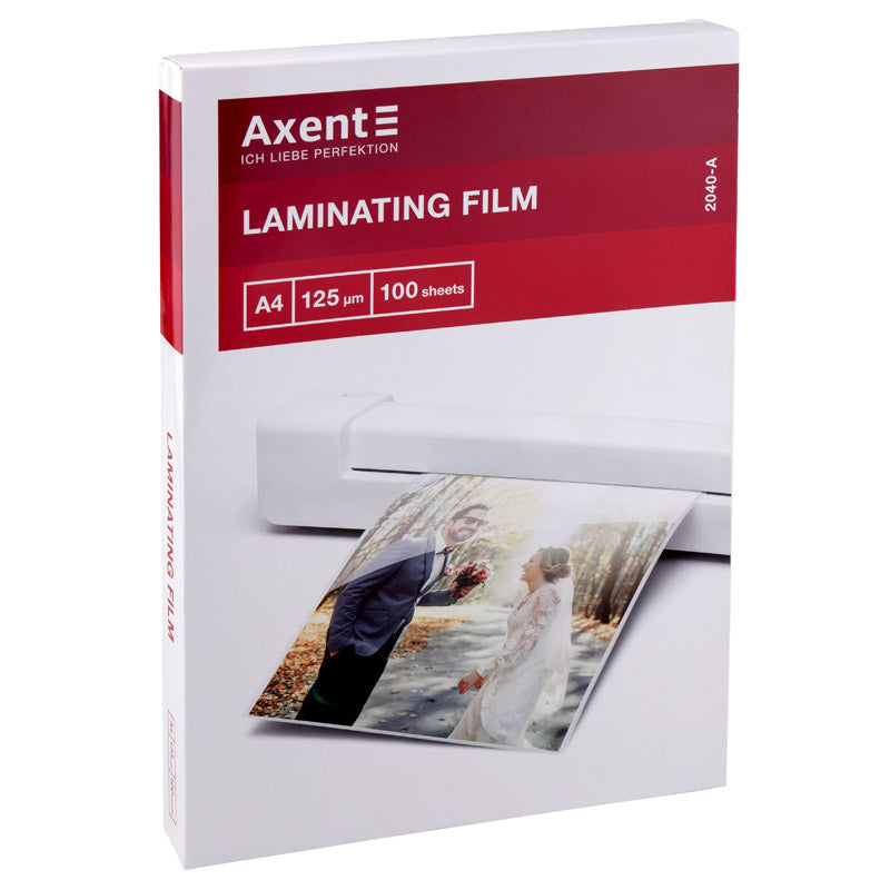 Laminierfolie Axent 2040-A, 125 µm, A4, 216x303 mm, 100 Stück