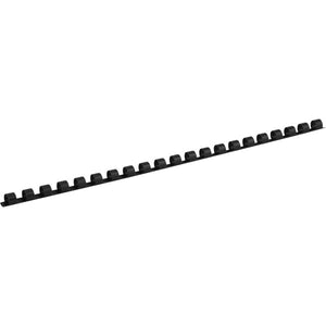 Plastic comb ring, 8 mm, black, 100 pcs.