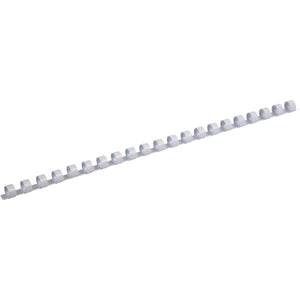 Plastic comb ring, 12 mm, white, 100 pcs.
