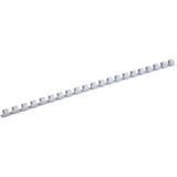 Plastic comb ring, 12 mm, white, 100 pcs.