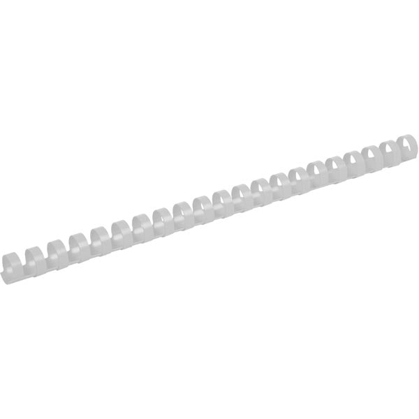 Plastic comb ring, 14 mm, white, 100 pcs.