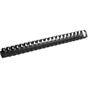 Plastic comb ring, 28 mm, black, 50 pcs.