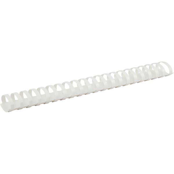 Plastic comb ring, 38 mm, white, 50 pcs.