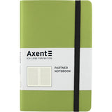 Notizbuch Axent Partner Soft 8206-09-A, A5-, 125x195 mm, 96 Blatt, kariert, flexibler Einband, grün