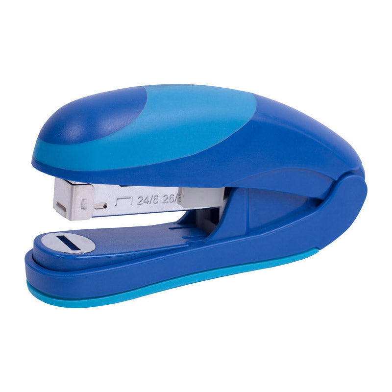 Heftgerät Nr. 24/6 Axent Ocean 4804-02-A, Flat-Clinch, Kunststoff, 25 Blatt, blau