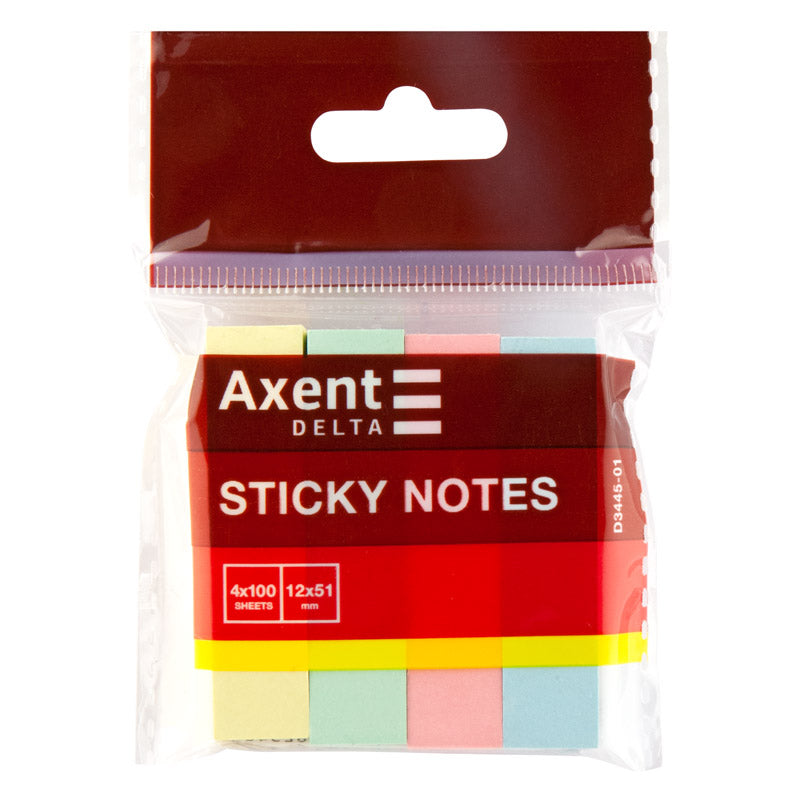 Index-Haftstreifen Delta D3445-01 12x51 mm, 400 Stück, pastellfarben
