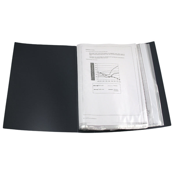 Display-book, 100 files, black