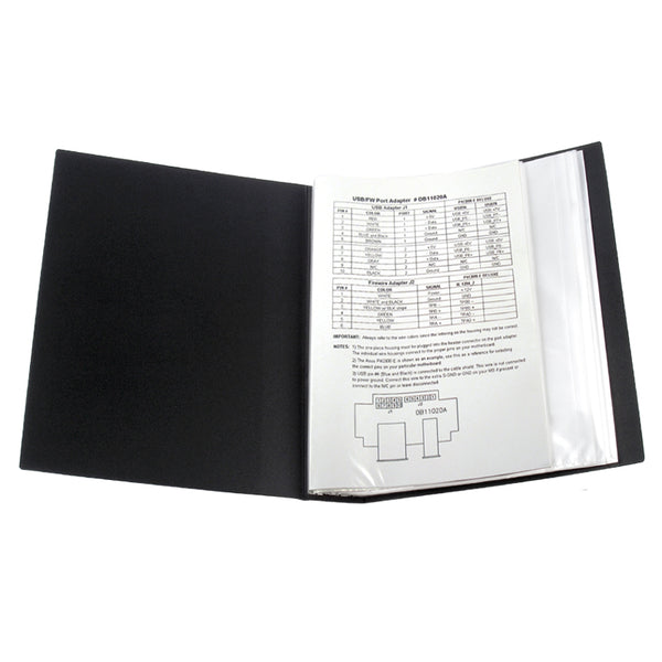 Sichtbuch Axent 1280-01-A, A4, 80 Hüllen, schwarz