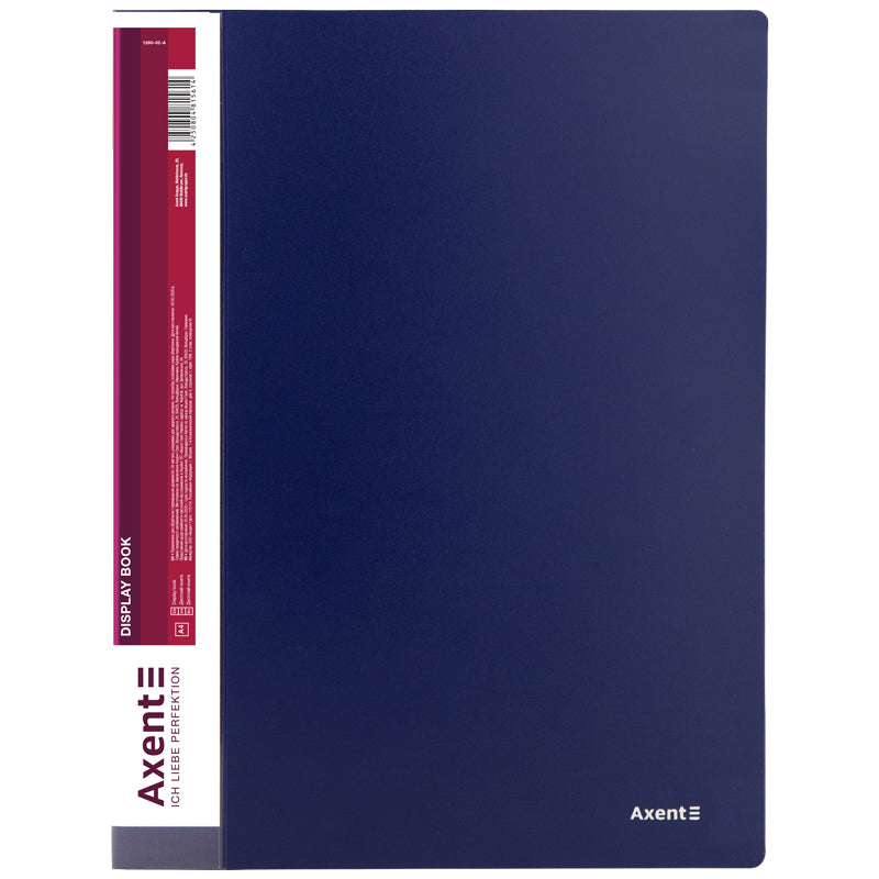 Sichtbuch Axent 1280-02-A, A4, 80 Hüllen, blau