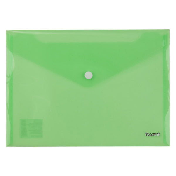 Folder with button Axent 1522-25-A, А5, green