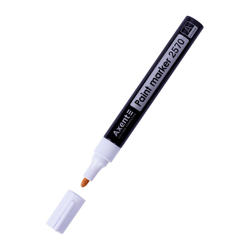 Marker Axent Paint 2570-21-A, 2,4-2,8 mm, rund, weiß