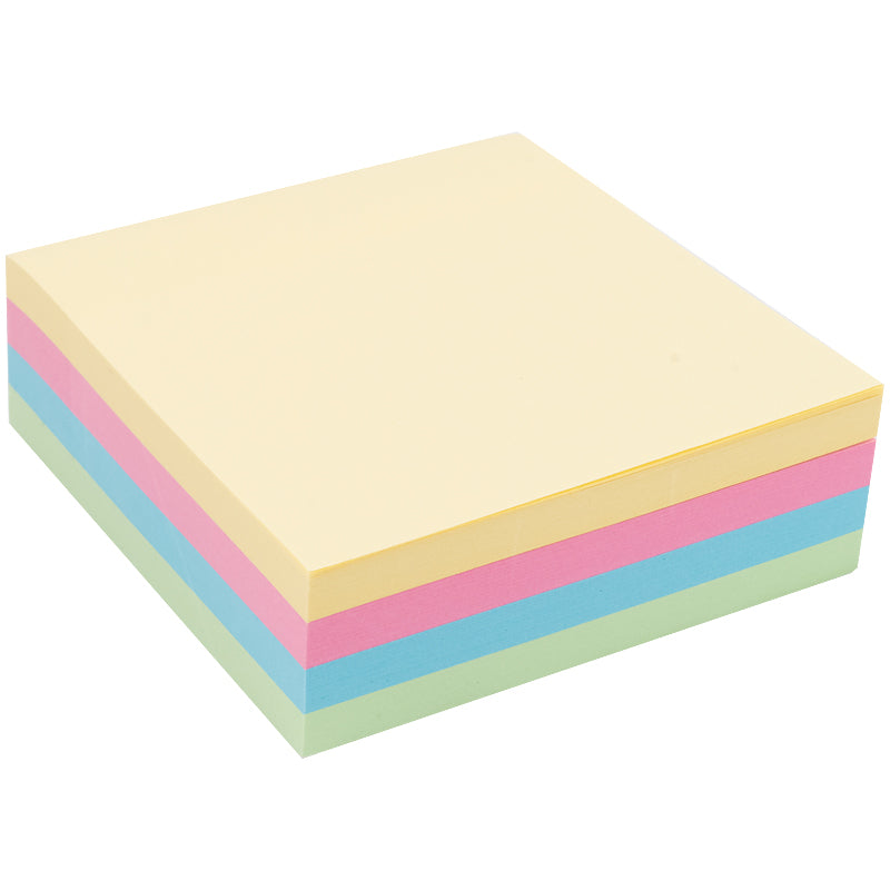 Haftnotizblock Delta D3350, 75x75 mm, Papierblock mit Kleberücken, 250 Blatt, pastellfarben