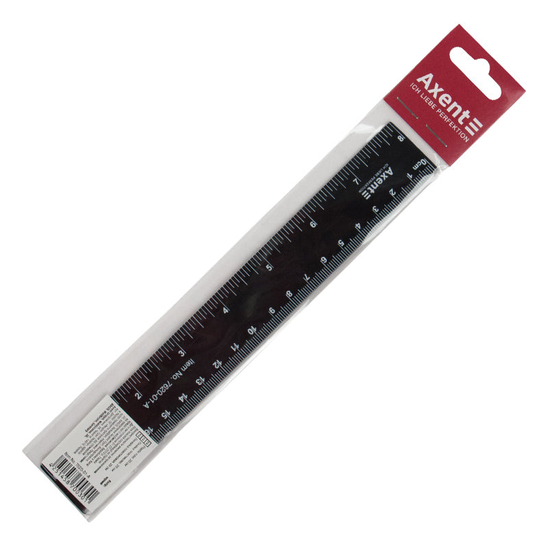 Kunststoff-Lineal Axent 7620-01-A, 20 cm, schwarz