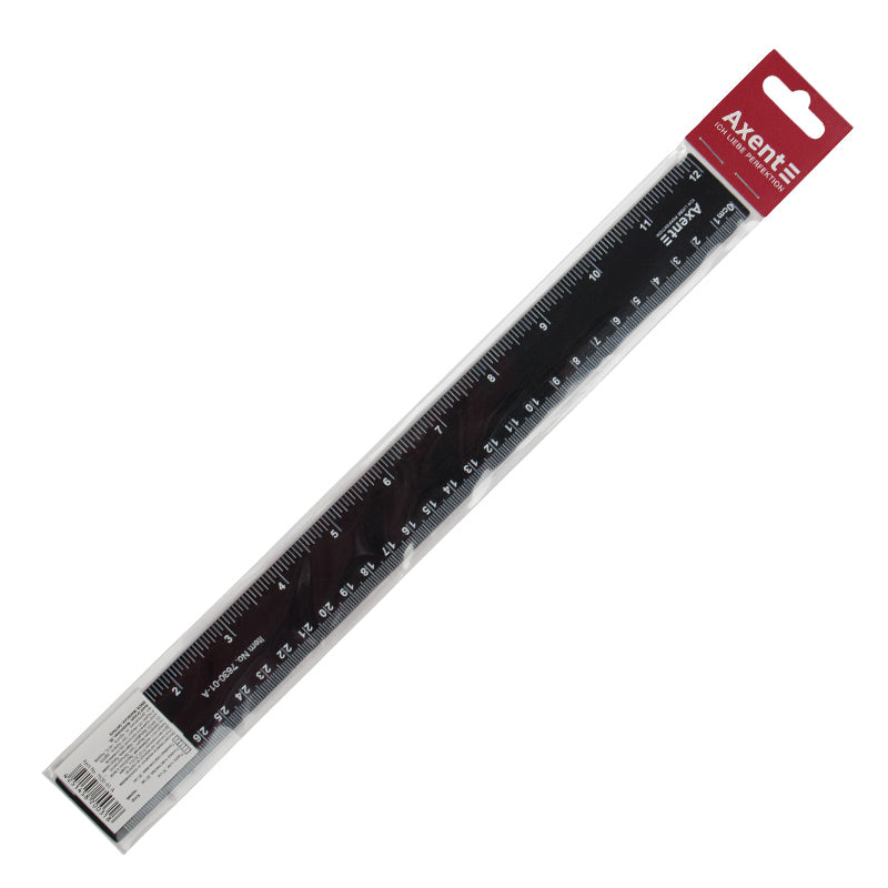 Kunststoff-Lineal Axent 7630-01-A, 30 cm, schwarz