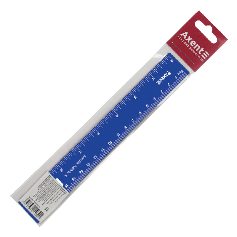 Kunststoff-Lineal Axent 7620-02-A, 20 cm, blau