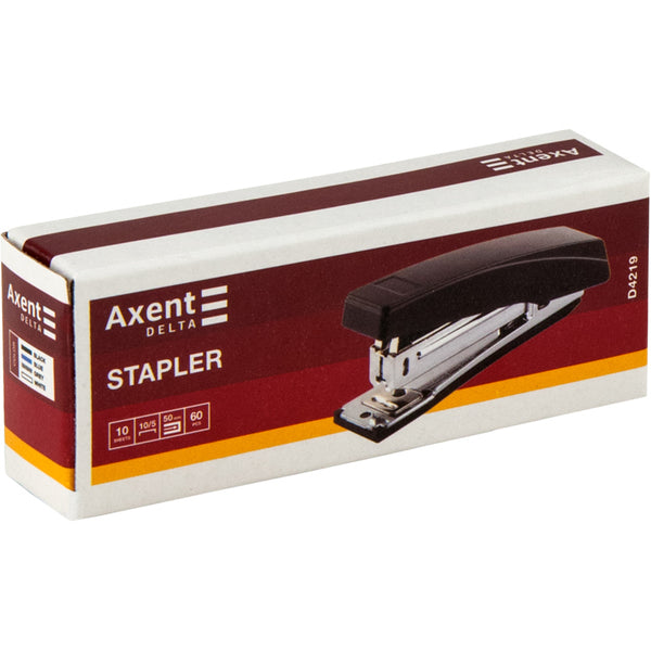 Heftgerät Nr. 10/5 Axent Delta D4219-03, Kunststoff, 10 Blatt, grau