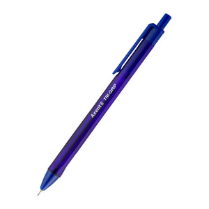 Semi-gel pen Axent Tri-Grip AB1081-02-A, retractable, blue
