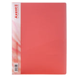 Folder with a hold down clip Axent 1301-24-A, A4, red