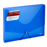 Folder with elastic bands, extensional Axent 1502-22-A, A4, transparent blue