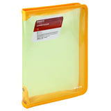 Extensional folder with zipper Axent 1802-25-A, B5, transparent yellow