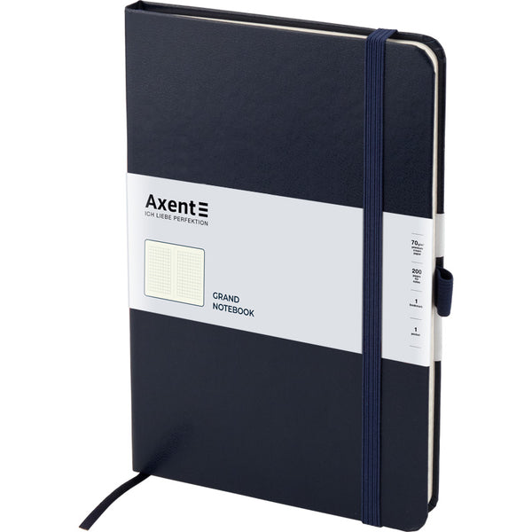 Notebook Axent Partner Grand 8203-02-A, A4, 100 sheets, squared, blue